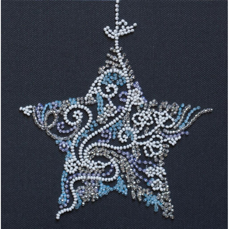 Bead Embroidery Kit Lace star Beadwork Bead needlepoint DIY Abris Art