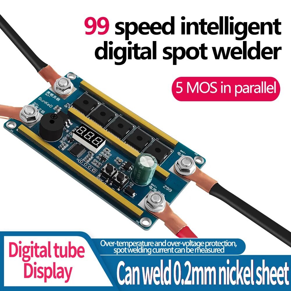 Spot Welder DIY Kit Mini Spots Welding Machine Control Board for Welding Battery