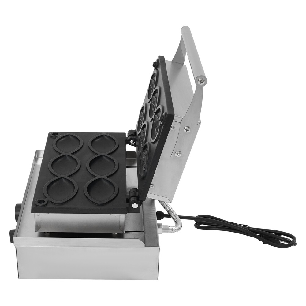 6PCS Electric Waffle Maker Abalone-Shaped Waffle Maker Commercial Waffle Machine