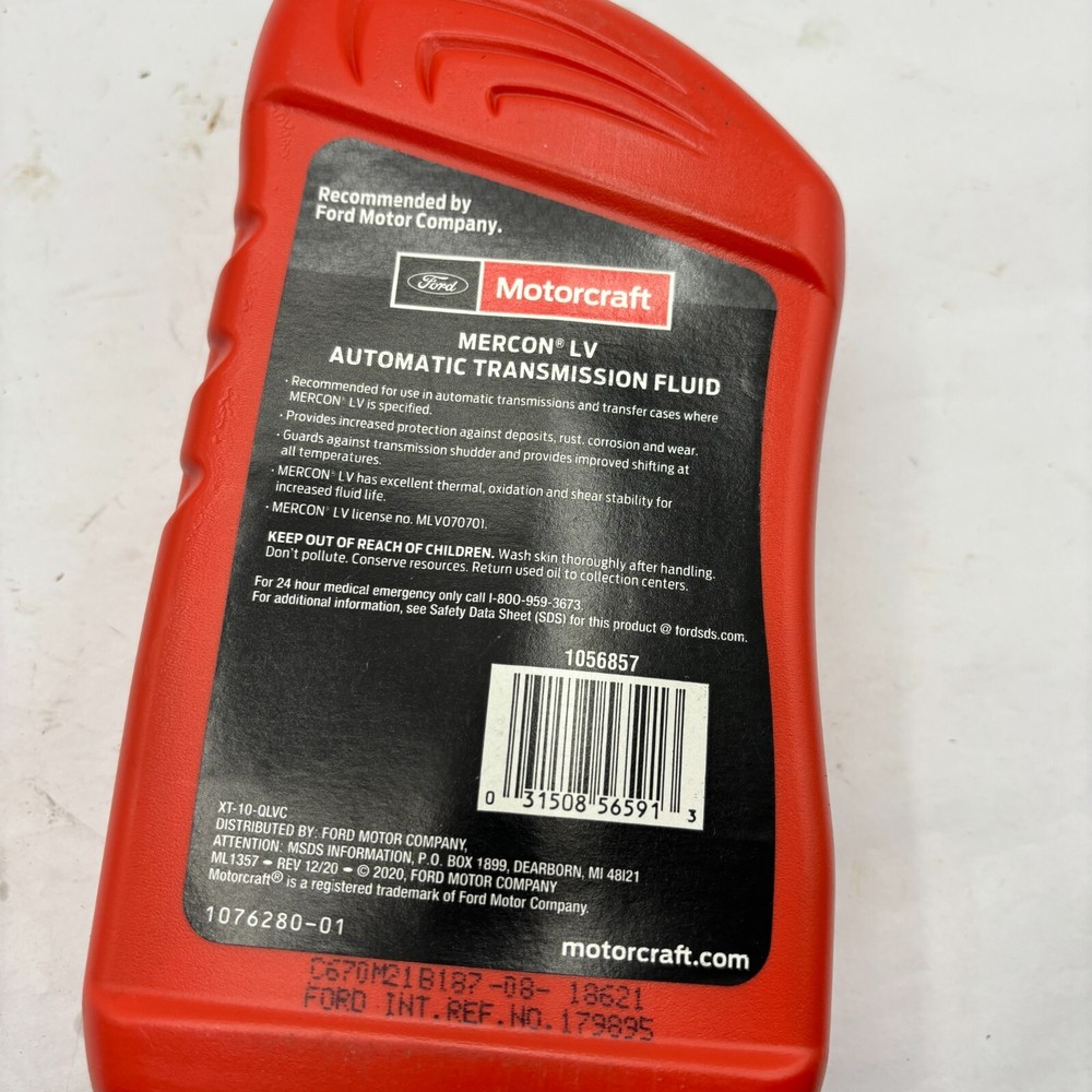 MOTORCRAFT MERCON LV AUTOMATIC TRANSMISSION FLUID ⭐