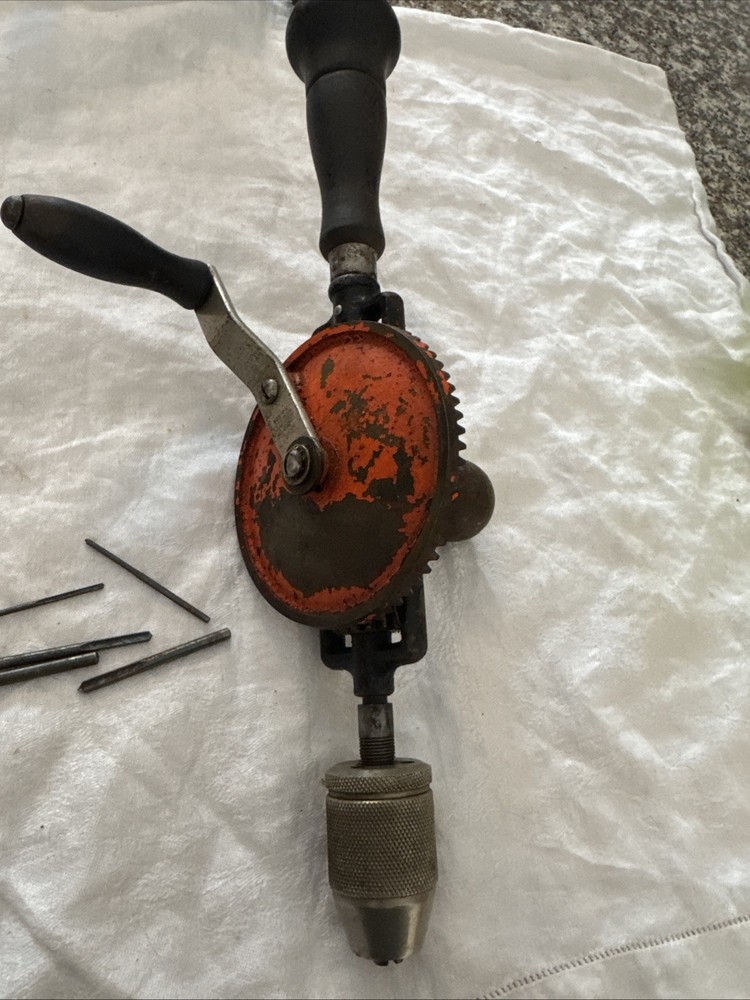 Vintage Stanley Egg Beater Hand Drill Number 624 works