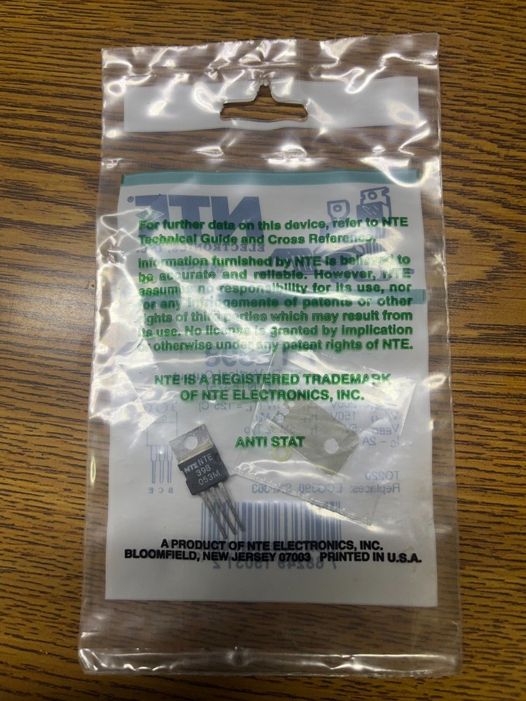 NTE398 Transistor Vertical Deflection Audio Amp,