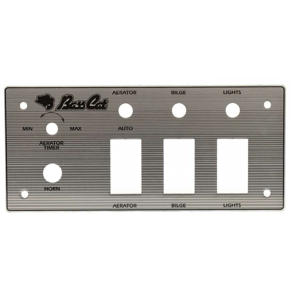 Basscat Boat Blank Dash Panel 57014 | Sabre Silver Aluminum