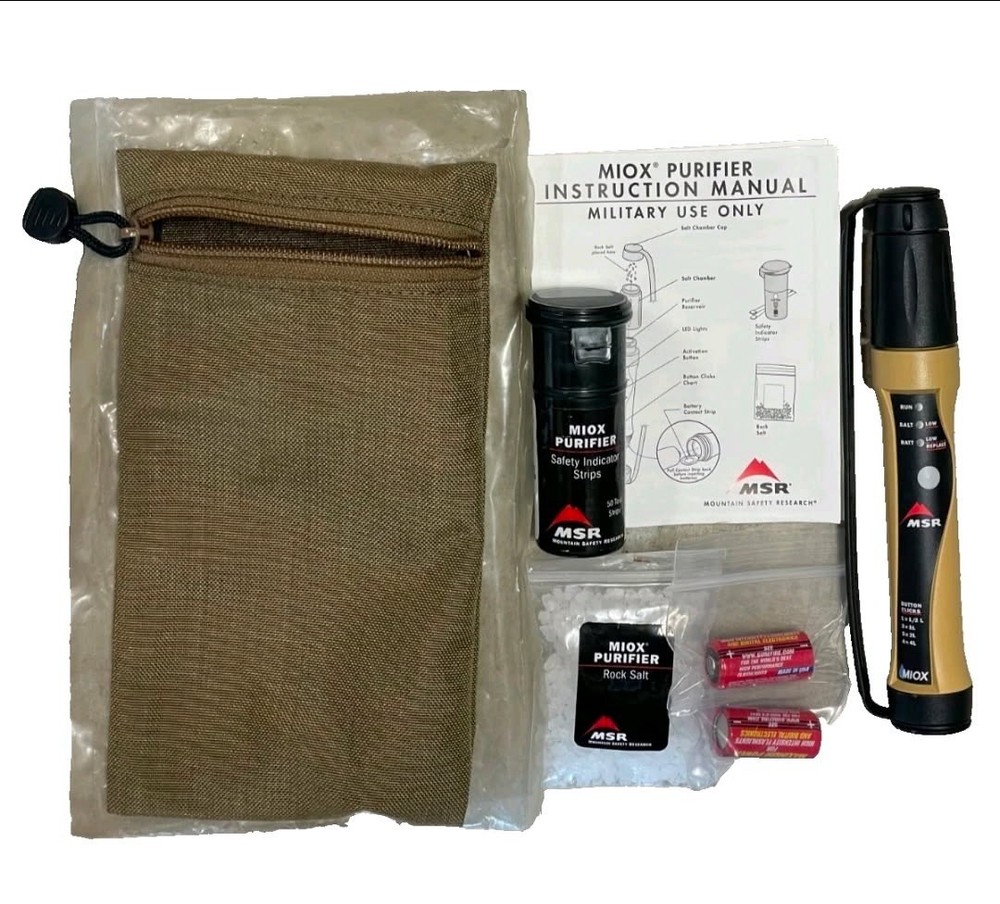 MSR MIOX Portable Water Purifier US Military