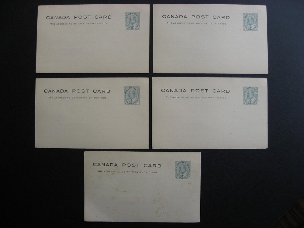 Canada KEVII postcard Montreal Architects unused x5 mixed condition