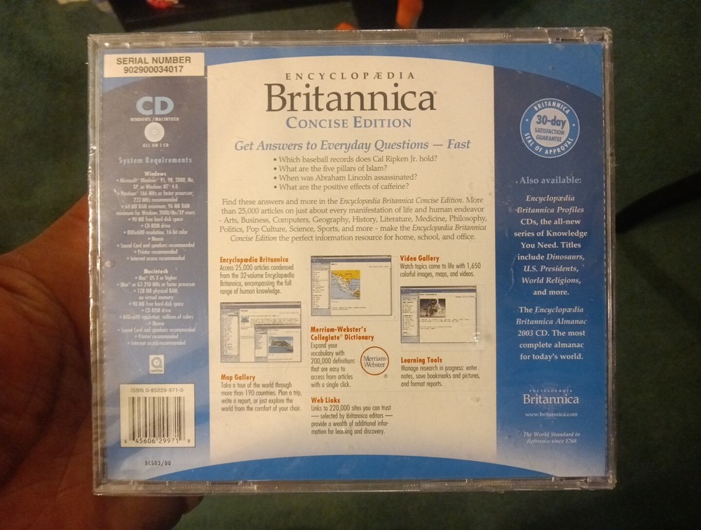 Software PC Encyclopedia Concise Edition NEW SEALED Jewel