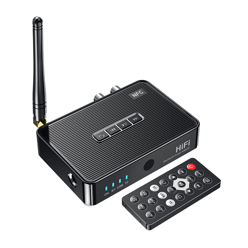 Bluetooth 5.1 Receiver Wireless Audio Adapter Support 6.5MM Home Stereo