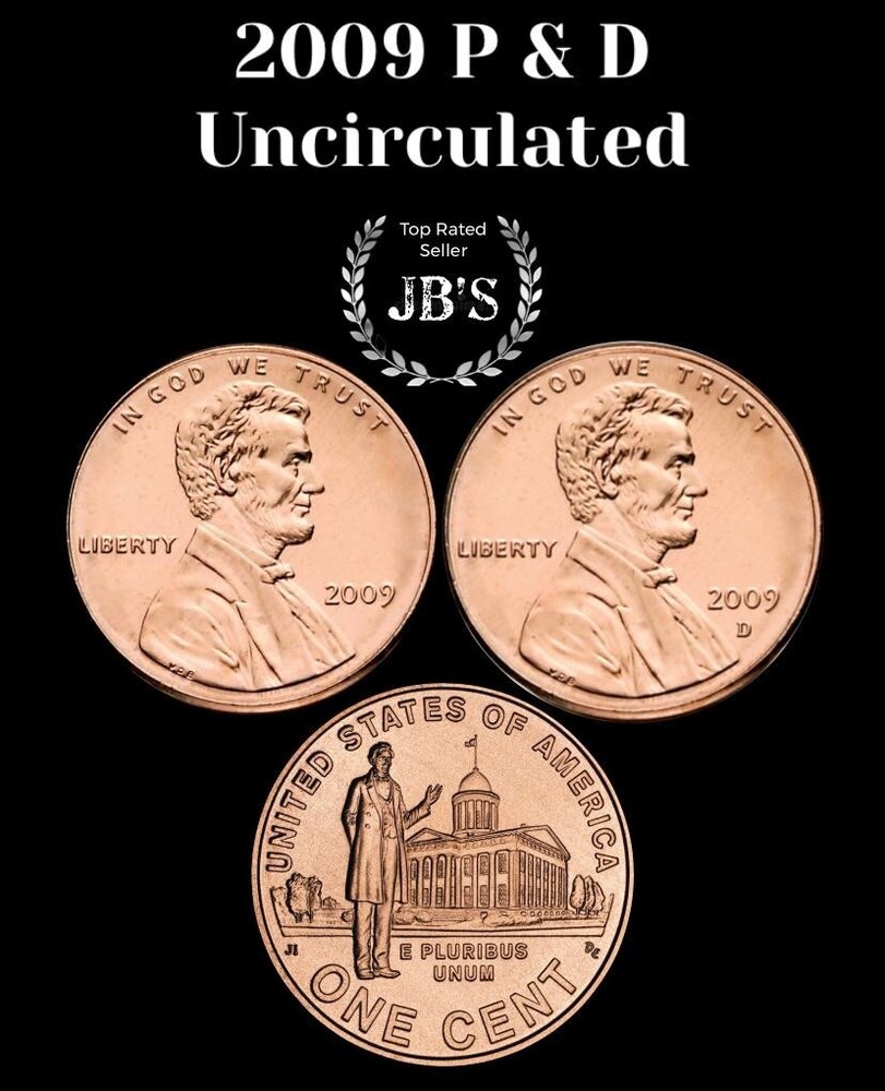 2009-P&D Lincoln Cent Professional Life (2) Penny Set BRILLIANT UNC *JB's Coins*