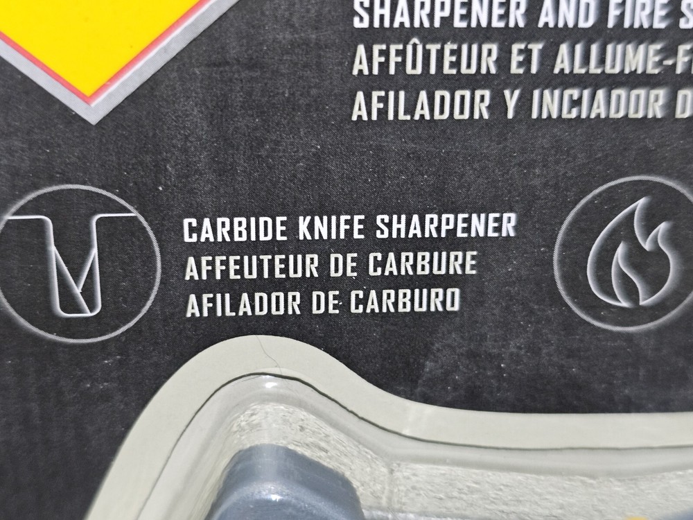 Smiths Pack Pal Survival Sharpener & Fire Starter & Whistle New FAST SHIPPING