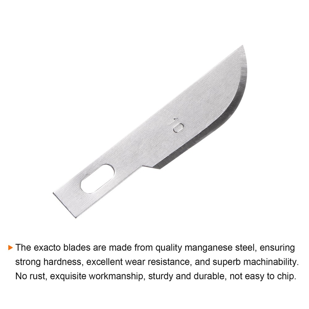 100pcs Exacto Knife Blades #10 Hobby Knife Replacement Blades Refills