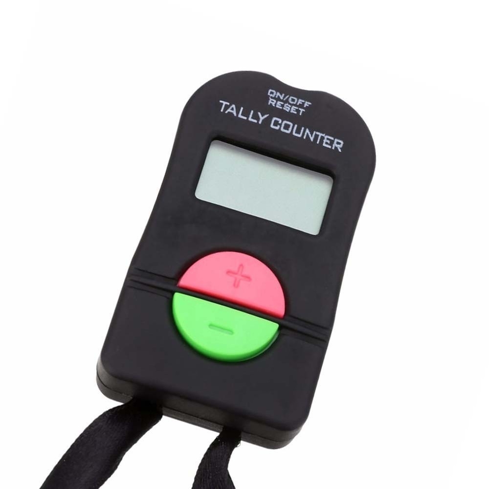 Electronic Digital Handheld Counter with 4 Digit Display and Beep Sound Feature