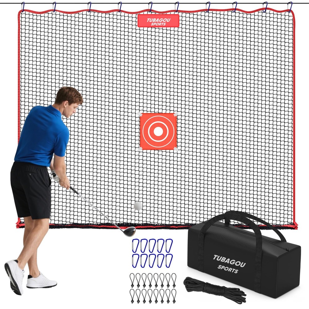 Golf Practice Net, Heavy-Duty Multi Sports Netting Barrier 10FT | 15FT |20FT ...