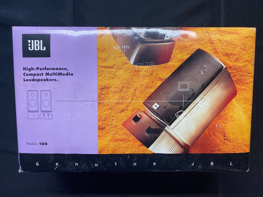 JBL Media 100 High Performance Compact Multimedia Loudspeakers New