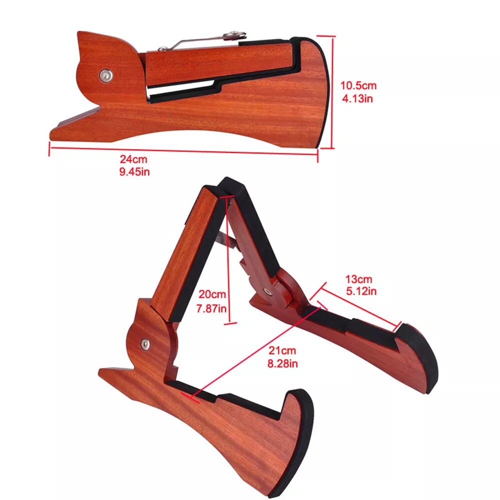 AIGOD Guitar Stand, Universal solid wood base type guitar stand