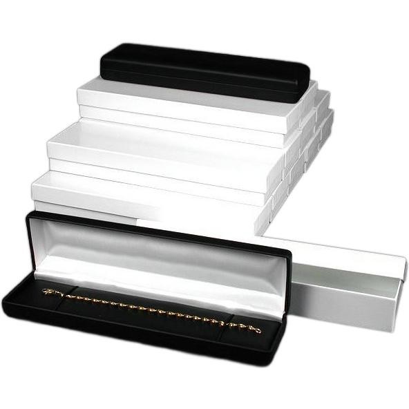 Bracelet Watch Boxes Black Faux Leather Case Display