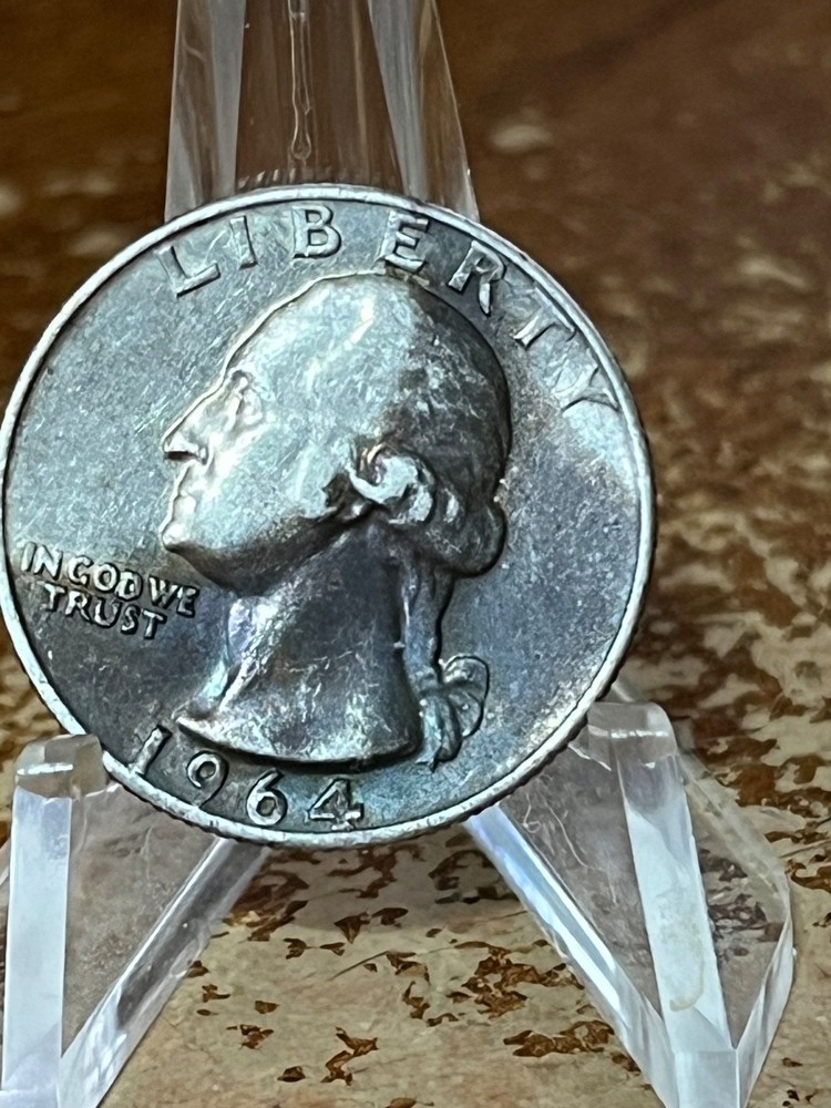 1964 TONED WASHINGTON QUARTER # NR132