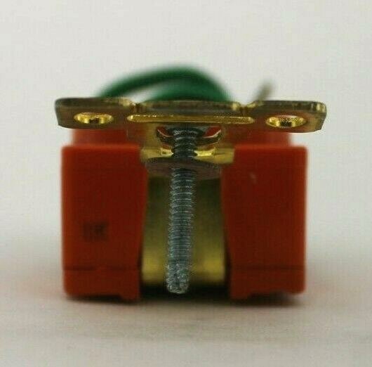 Bryant NEMA 5-15 Orange Single Receptacle