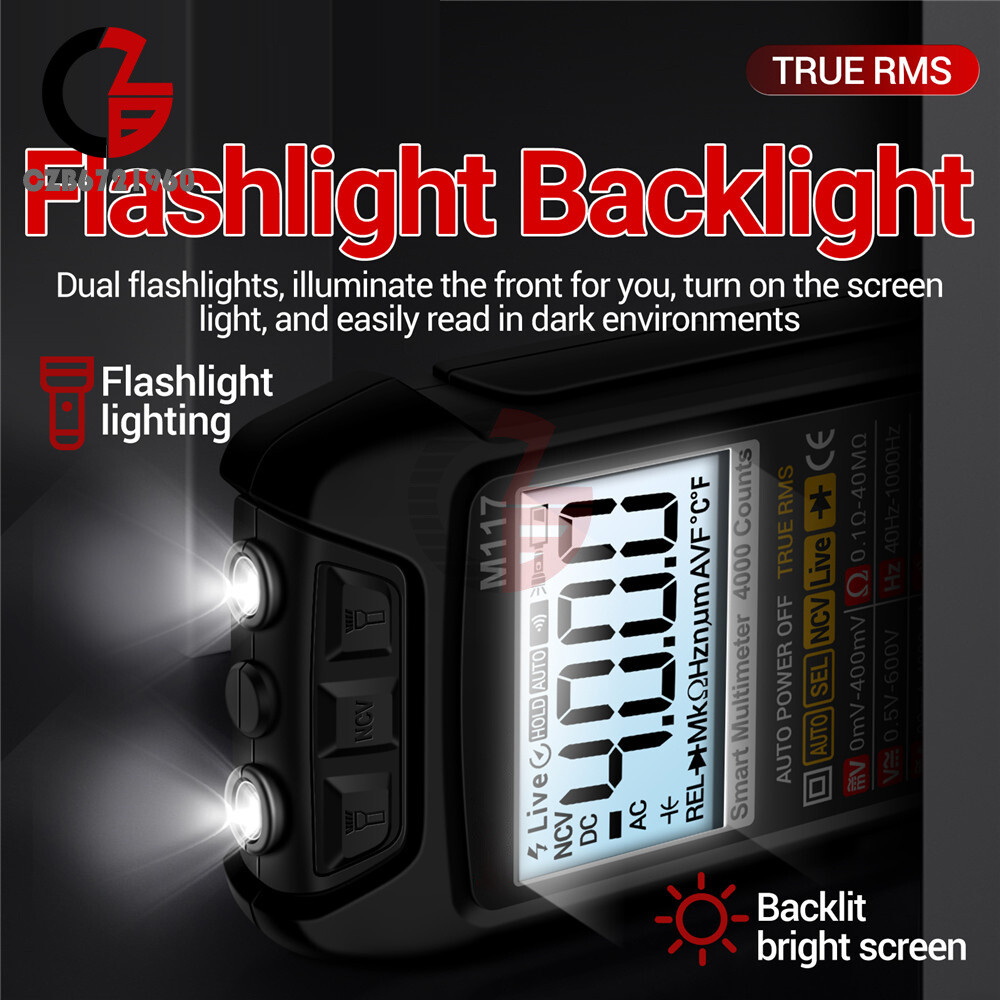 ANENG M117 Digital Multimeter NCV AC/DC Voltmeter Current 4000 Count True RMS