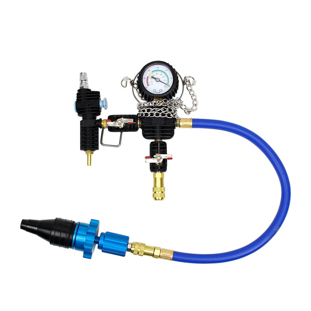 42pcs Universal Radiator Pressure Tester Kit,Vacuum Cooling System Refiller
