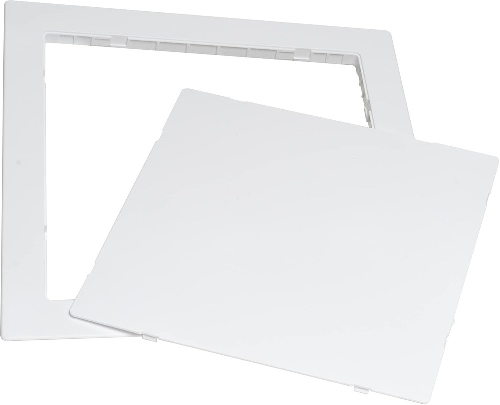 Oatey 34056 14-In. Flush-Or Surface-Mounted Wall Access Panel, White, 14"X 14"