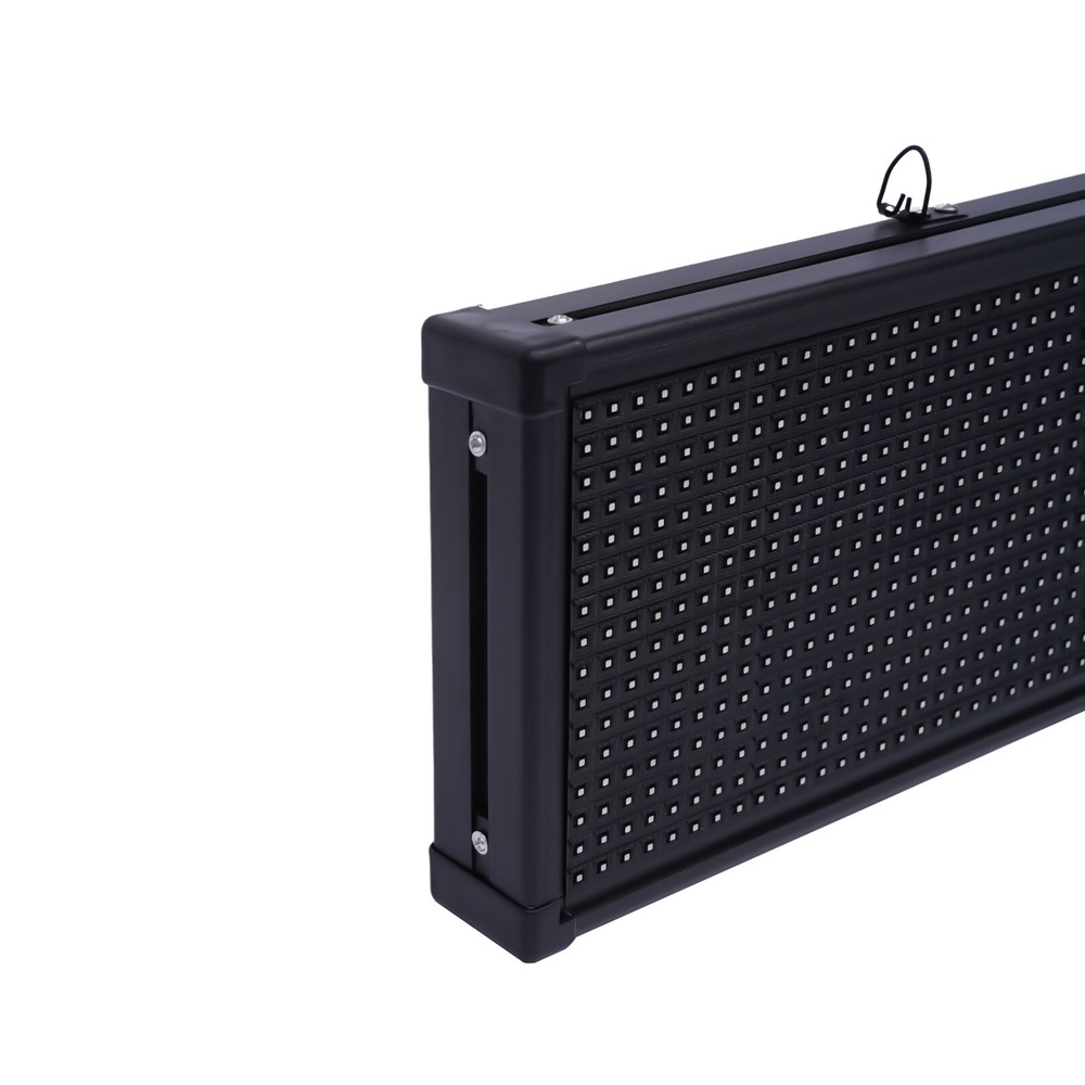 26"x8" LED Advertising Sign 7 Color Programmable Scrolling Message Display Board
