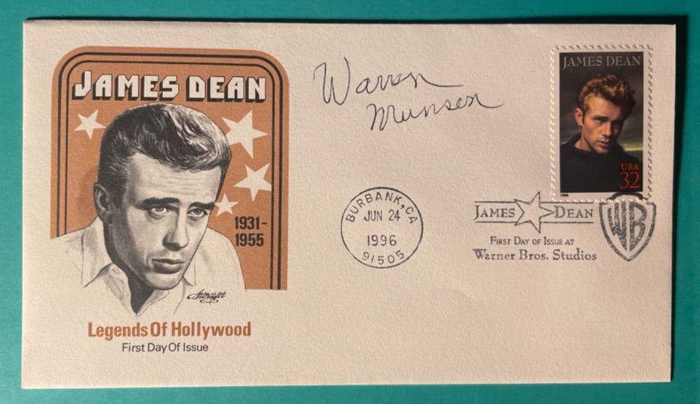 SIGNED WARREN MUNSON FDC AUTOGRAPHED FIRST DAY COVER - FRIDAY THE 13th