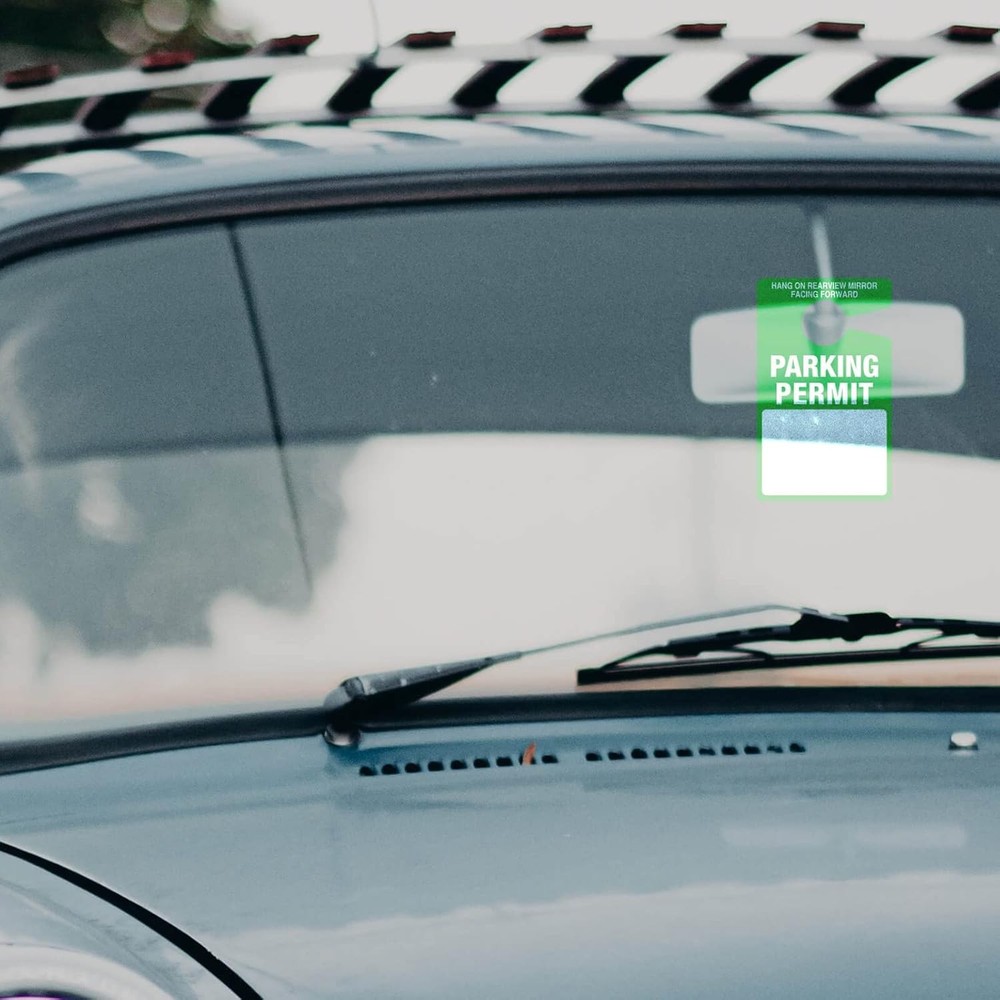 Blank Plastic Parking Permit Hang Tags
