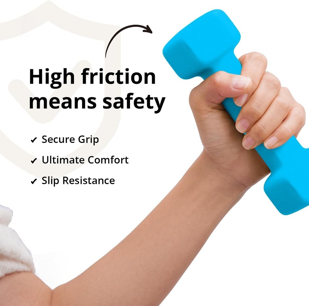 Personalized Neoprene Dumbbells Set, 1-15 LB – Stylish, Secure & Space-Saving