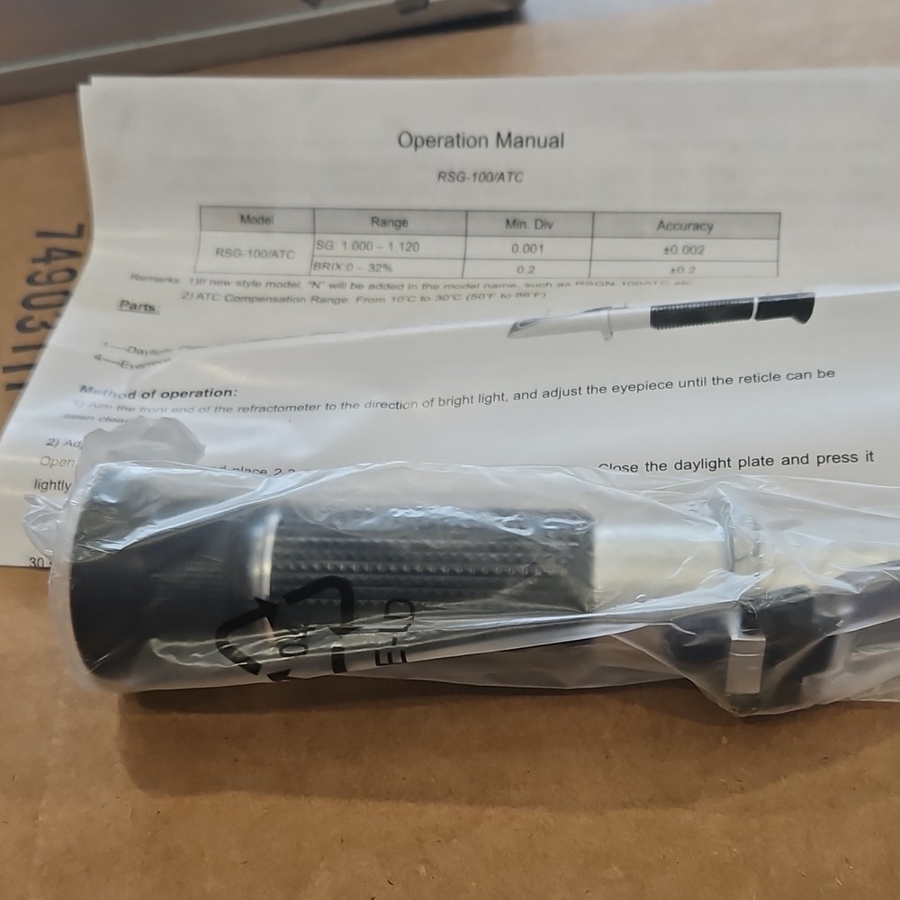 Grand Index Solution Enterprise RSG-100/ATC Handheld Refractometer Lab Oil Gem