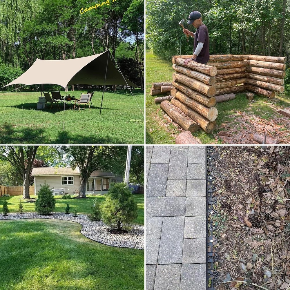 12-inch Artificial Turf Stakes Solid Galvanized Metal Spiral Landscape Edging...