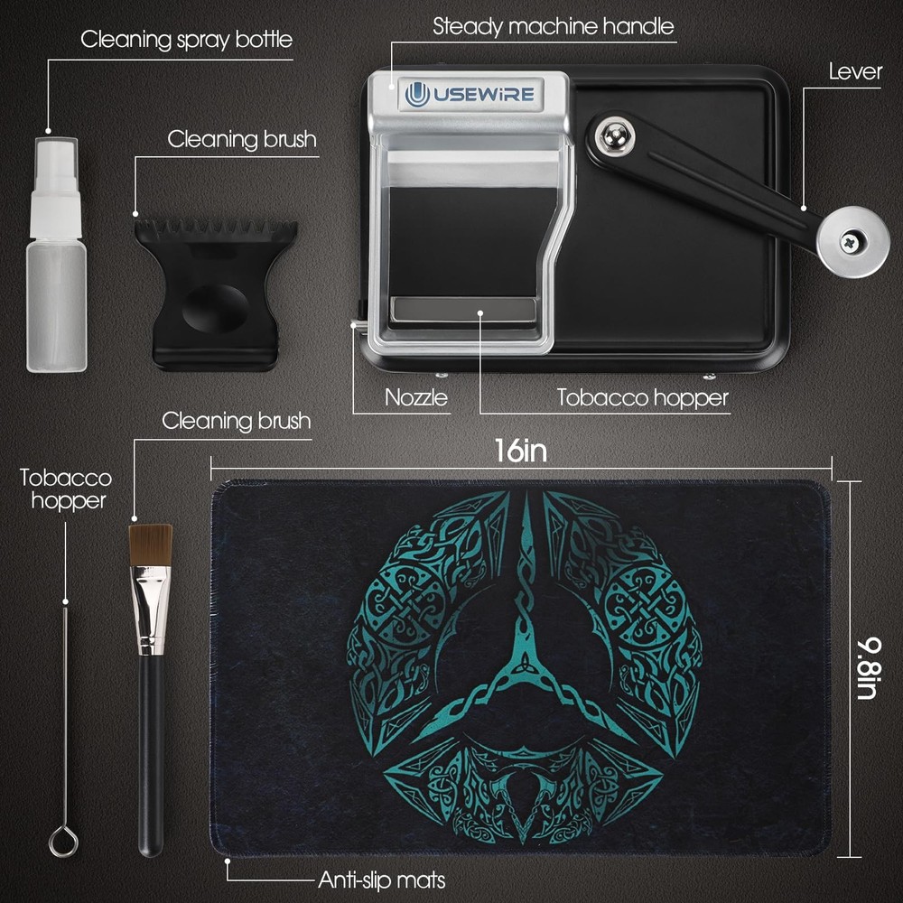 Cigarette Rolling Machine, Manual Tobacco Rolling Machine, Portable Home Ciga...
