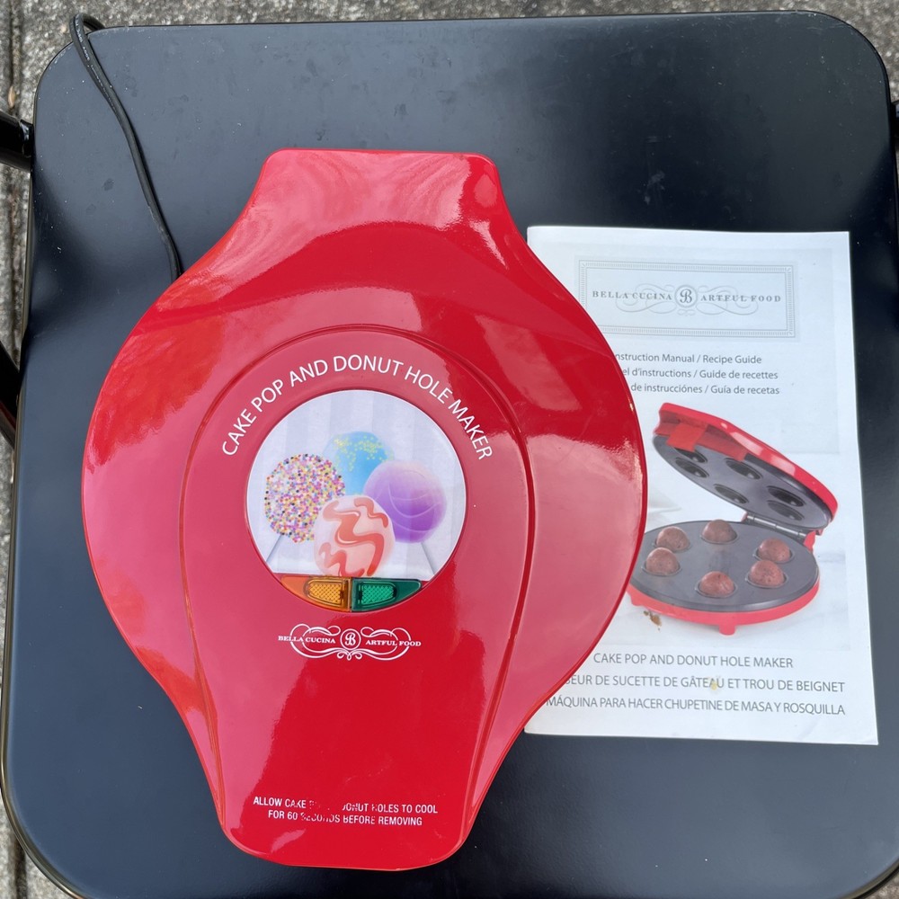 Bella Donut hole and cake pop maker With Instruction Manual EUC
