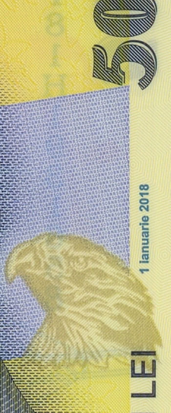 ROMANIA - 50 LEI 2018 UNC - POLYMER - 2 CONSECUTIVE SERIAL NUMBERS - NEW!!!