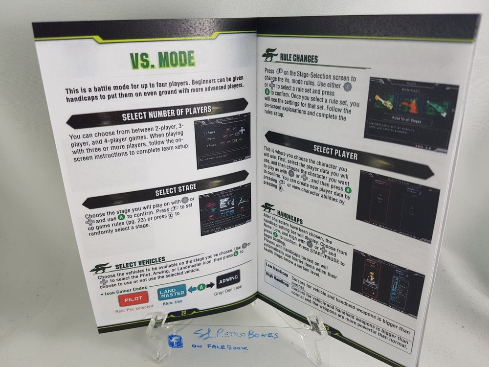MANUAL GCN - STAR FOX ASSAULT Gamecube 'Replacement' Instruction Booklet READ