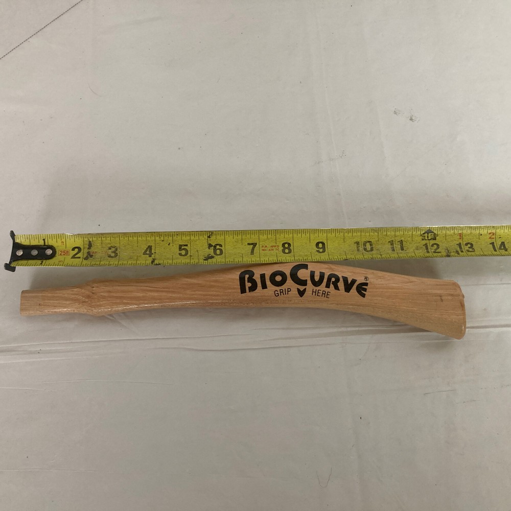 BIOCURVE HATCHET/HAMMER HANDLE 12.5” SOLID WOOD