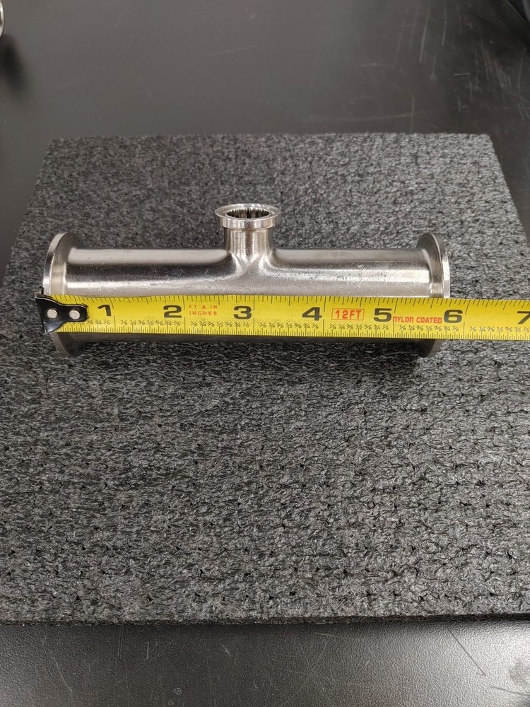 MAXPURE 2088651 SF4 316L SS Tri Clamp Tee Fitting