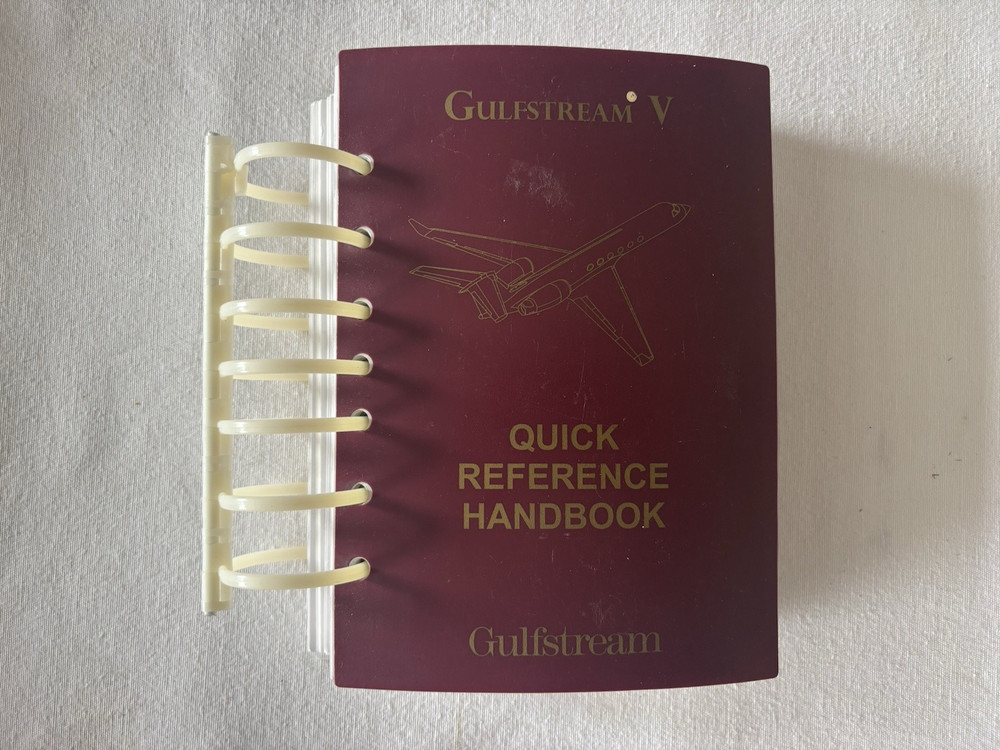 Gulfstream V Quick Reference Handbook GAC-AC-GV-OPS-0003