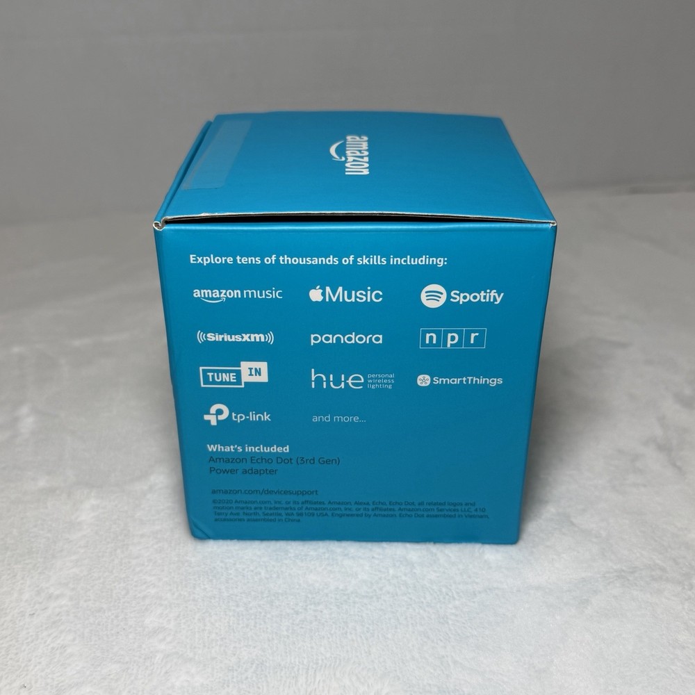 NEW Amazon Echo Dot (3rd Gen) Alexa Smart Speaker - Charcoal Black Open Box