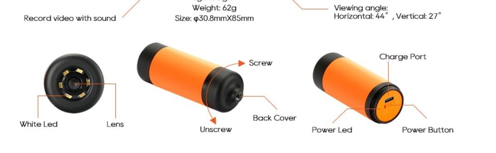 Opooloomo Multipurpose Wireless Smart Inspection Camera & Cable Pulling Tool