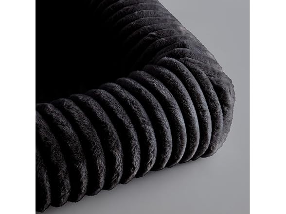 Riverbrook Home Everett Long Sofa-Style Pet Bed, Black, Small