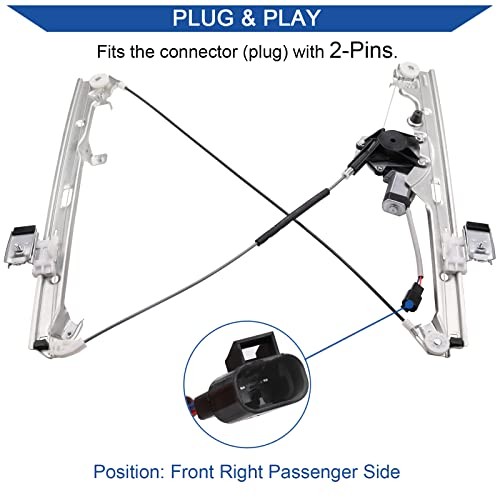 Front Passenger Side Power Window Regulator & Motor Front Right Passenger Side