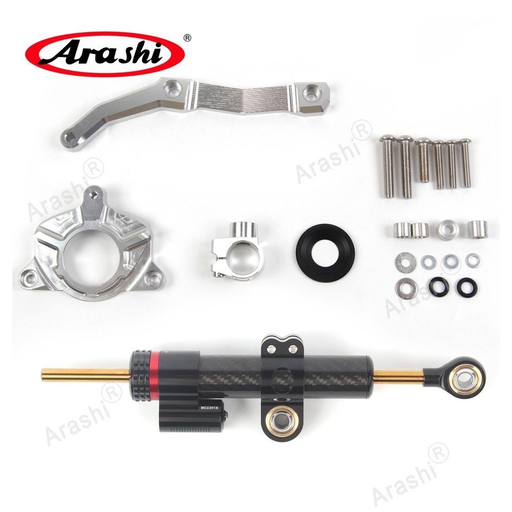 For Kawasaki Z1000 2010 2011 2012 2013 Steering Damper Stabilizer+Bracket Set