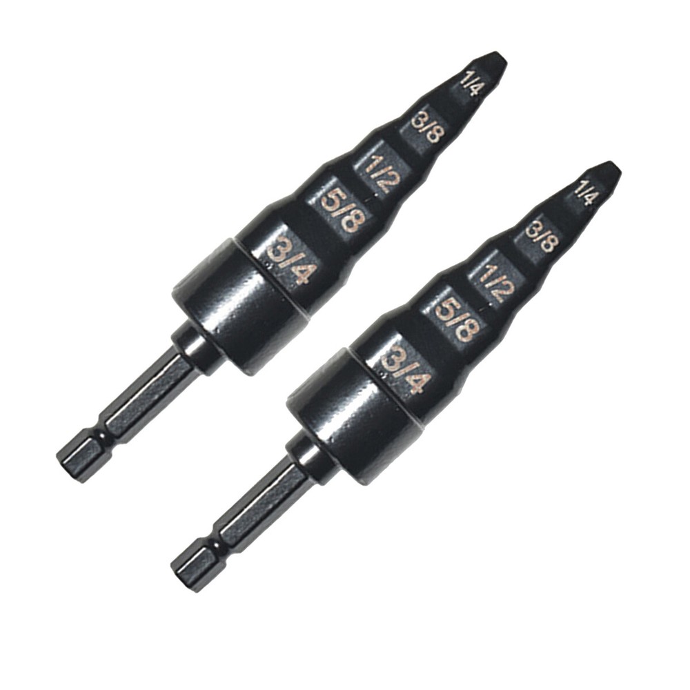 2PCS Swaging Tool HVAC AC Air Conditioner Copper Pipe Expander Drill Bit Flaring