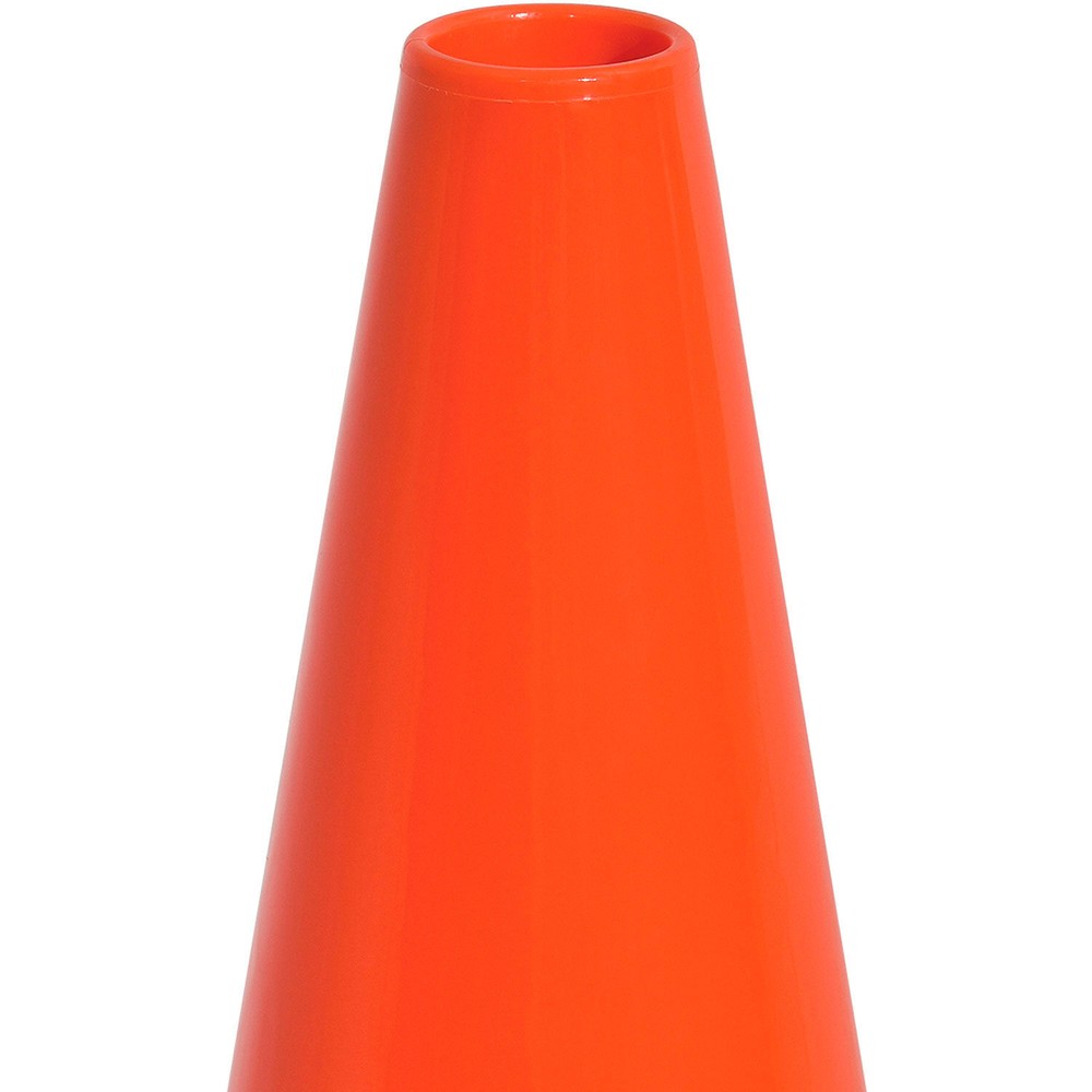 28" Non-Reflective Traffic Cone Black Base 7 lbs