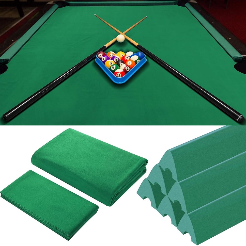 Billiard Cloth for 8 ft Pool Table Pre Cut Pool Table Felt Billiard Protector...