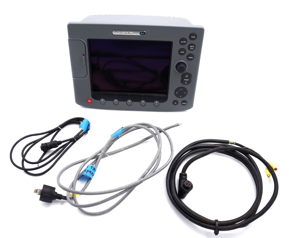 RAYMARINE E80 Classic MFD Display Chartplotter Radar Screen E02011 + Cables