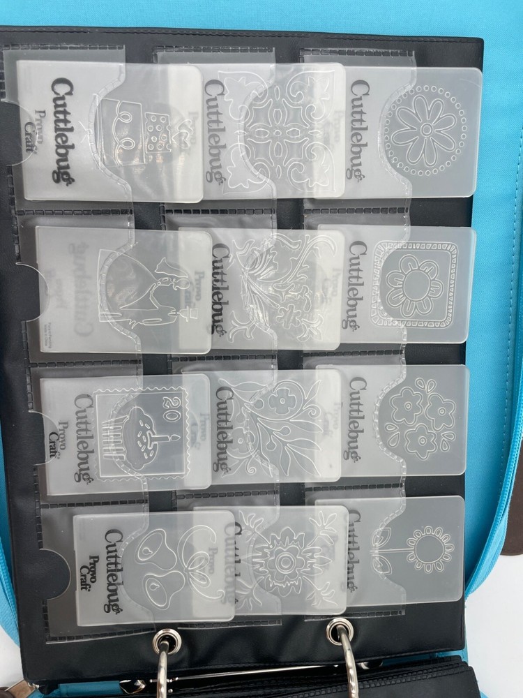 Cuttlebug Die & Embossing Folder Storage Binder With Inserts By Provo Craft Blue