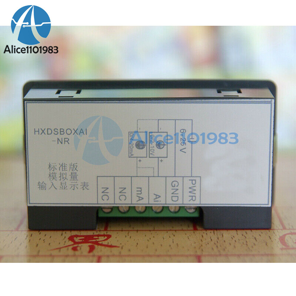 Digital Display Meter 0-10V 0-20mA 2-10V 4-20mA Analog Input Display Meter