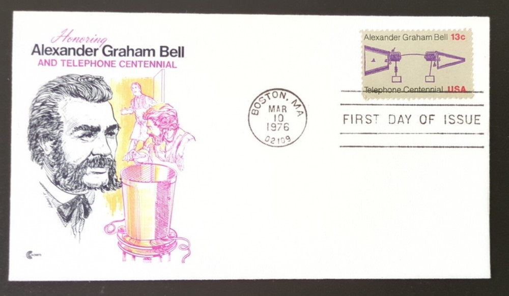 13c Telephone Centennial # 1683 1976 FDC Cover Craft Cachets