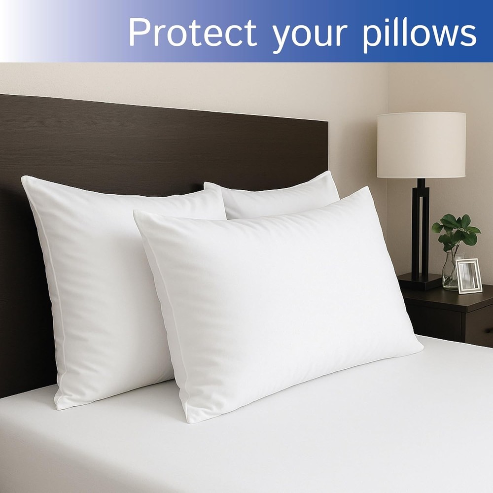 Standard Pillow Protector Set (4-Piece Set) — Hypoallergenic Pillow Covers,